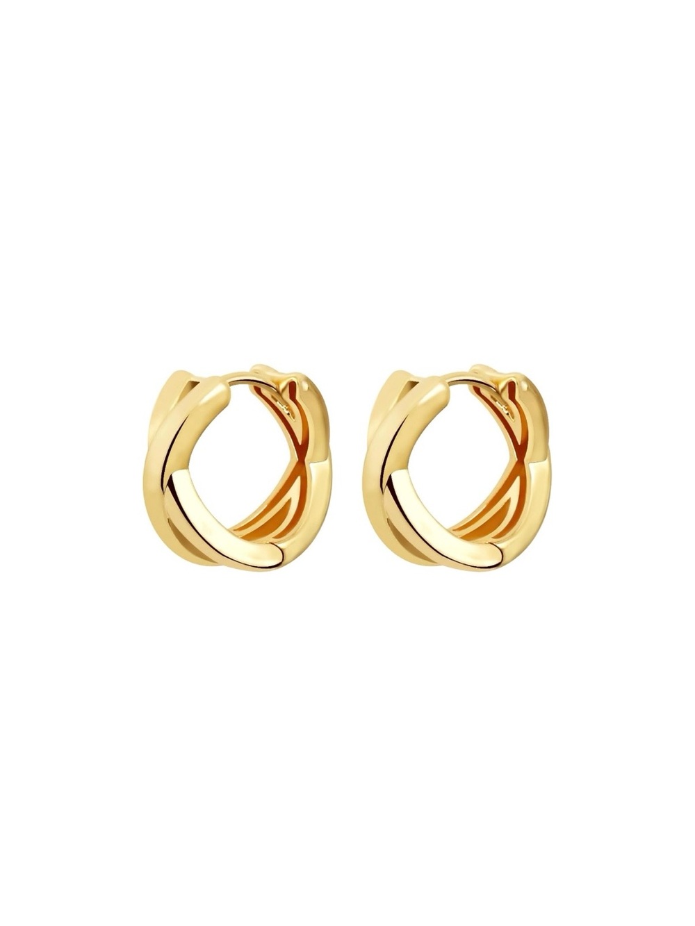 Ana Louisa Violet Huggie Hoop Earrings